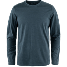 Tierra Wool Tee Long Sleeve M Men’s T-shirts Blue Main Front 84055