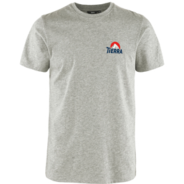 Tierra Organic Cotton Tee Everest Multi M Men’s T-shirts Grey Main Front 83767