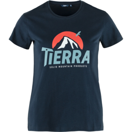 Tierra Organic Cotton Everest Tee W Women’s T-shirts Blue Main Front 74646