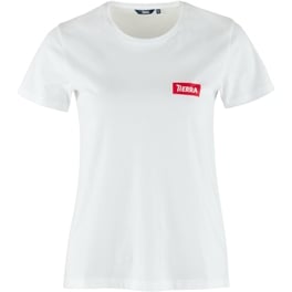 Tierra Organic Cotton Box Logo Tee W Women’s T-shirts White Main Front 74636