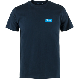 Tierra Organic Cotton Box Logo Tee M Men’s T-shirts Blue Main Front 74570