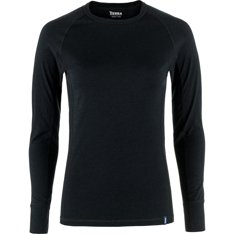 Tierra Utilana Merino Sweater W Women’s Base Layer Tops Black Main Front 74678